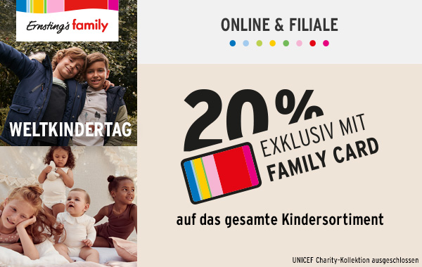 Ernstings Family Weltkindertag